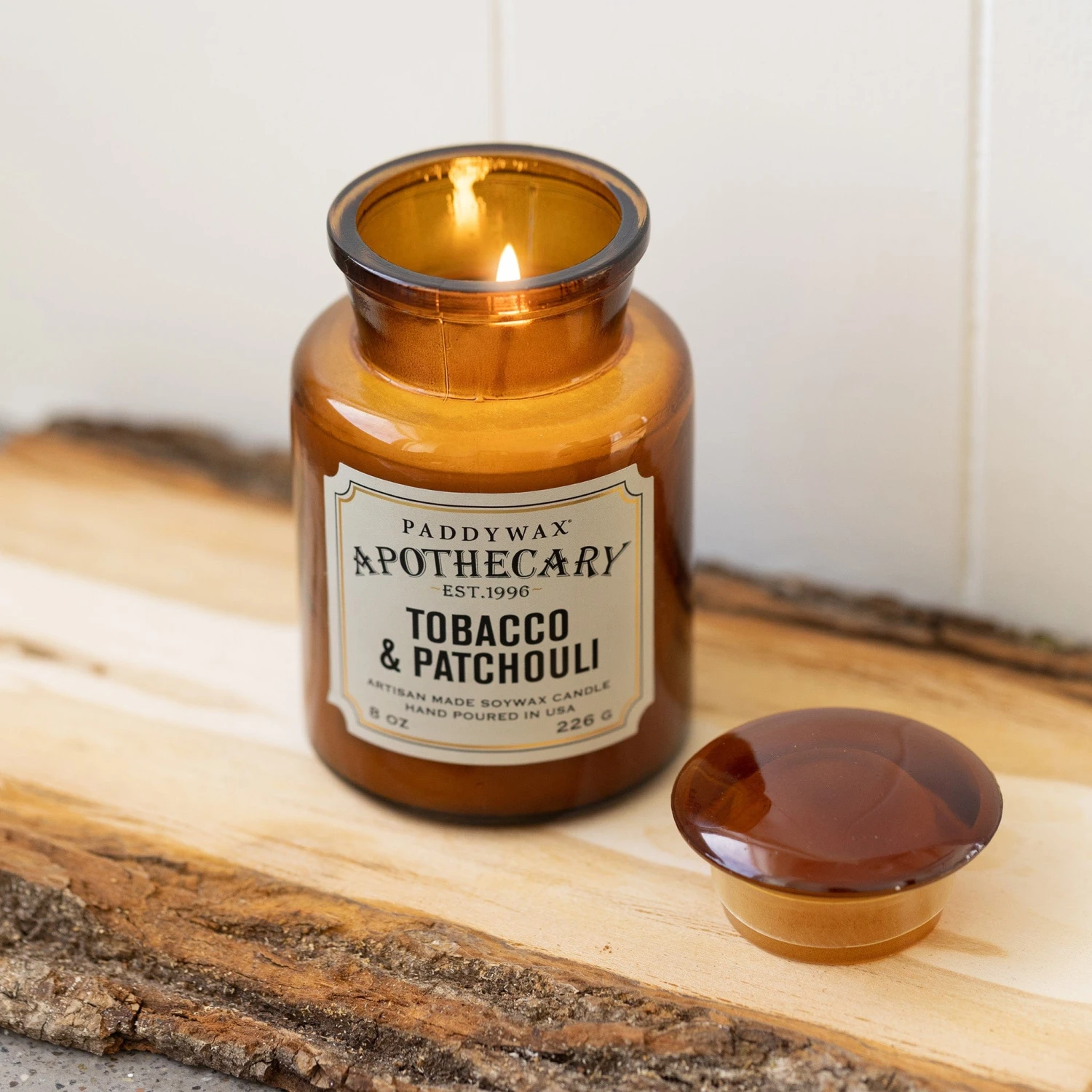Apothecary 8 Oz Candle - Tobacco + Patchouli 2 Apothecary 8 Oz Candle - Tobacco + Patchouli - Image 2