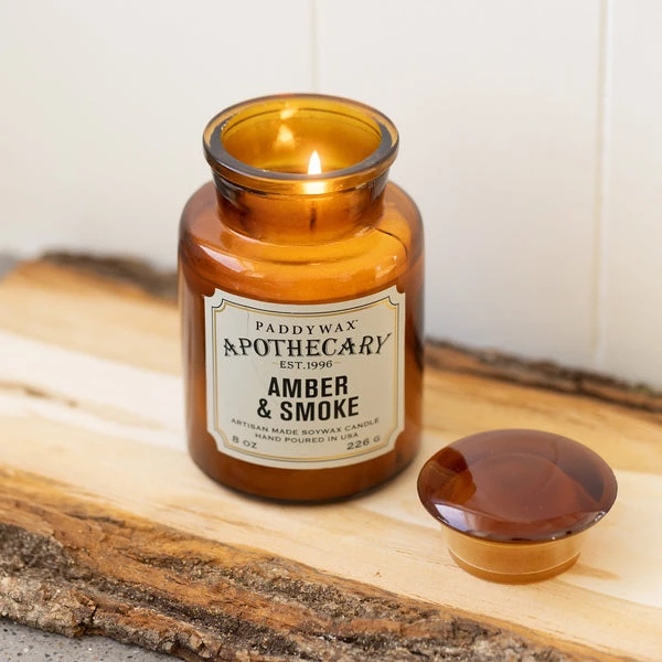 Paddywax - Apothecary - Amber + Smoke 8oz Candle 2 Paddywax - Apothecary - Amber + Smoke 8oz Candle - Image 2