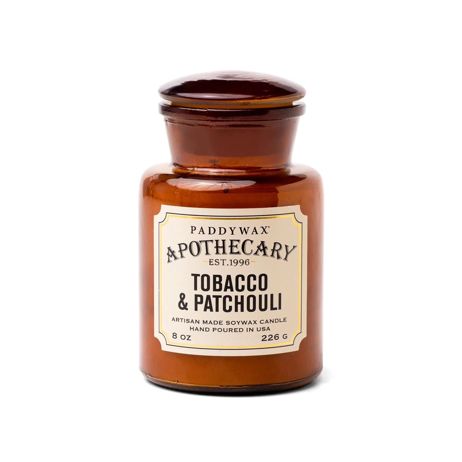 Apothecary 8 Oz Candle - Tobacco + Patchouli 1 Apothecary 8 Oz Candle - Tobacco + Patchouli