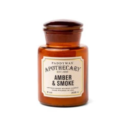Paddywax - Apothecary - Amber + Smoke 8oz Candle