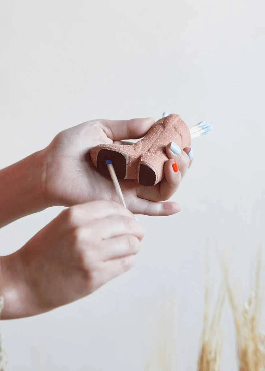 Cowboy Boot Match Holder - Pink 3 Cowboy Boot Match Holder - Pink - Image 3