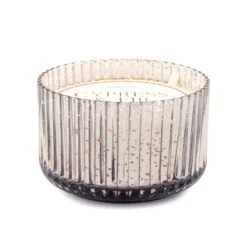 Cypress + Fir - 15 Oz Large Silver Mercury Glass Candle