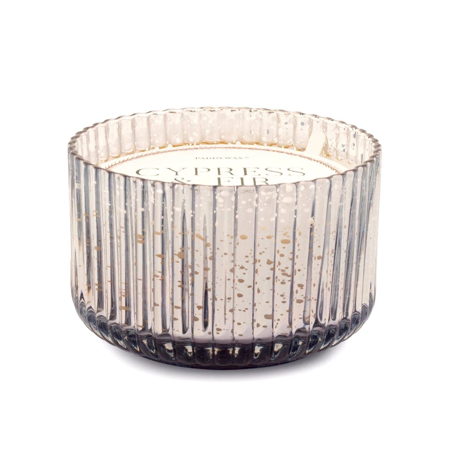 Cypress + Fir - 15 Oz Large Silver Mercury Glass Candle 1 Cypress + Fir - 15 Oz Large Silver Mercury Glass Candle