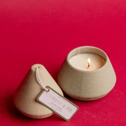 Cypress + Fir - Small Green Tree Stack 11 Cypress + Fir - Small Green Tree Stack -Paddywax Aroma Deals Store CFHSM02unstackedlit