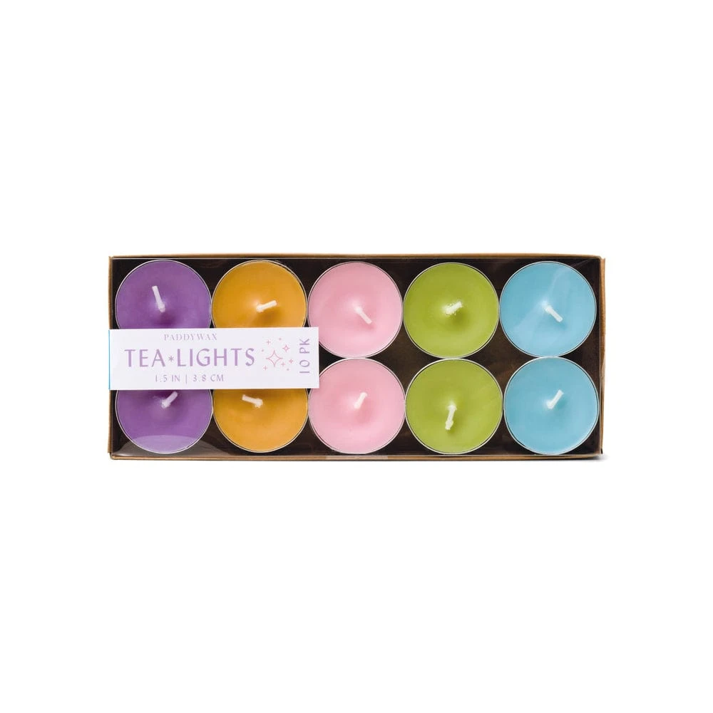 Colorful Tea Lights, 10 Pack - Spring 1 Colorful Tea Lights, 10 Pack - Spring
