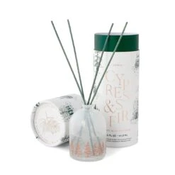 Cypress + Fir - 1.5 Oz White Petite Reed Diffuser