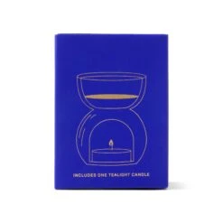 Essential Oil Burner & Tea Light Candle - Cobalt Blue Glass -Paddywax Aroma Deals Store GlassOilBurner 2