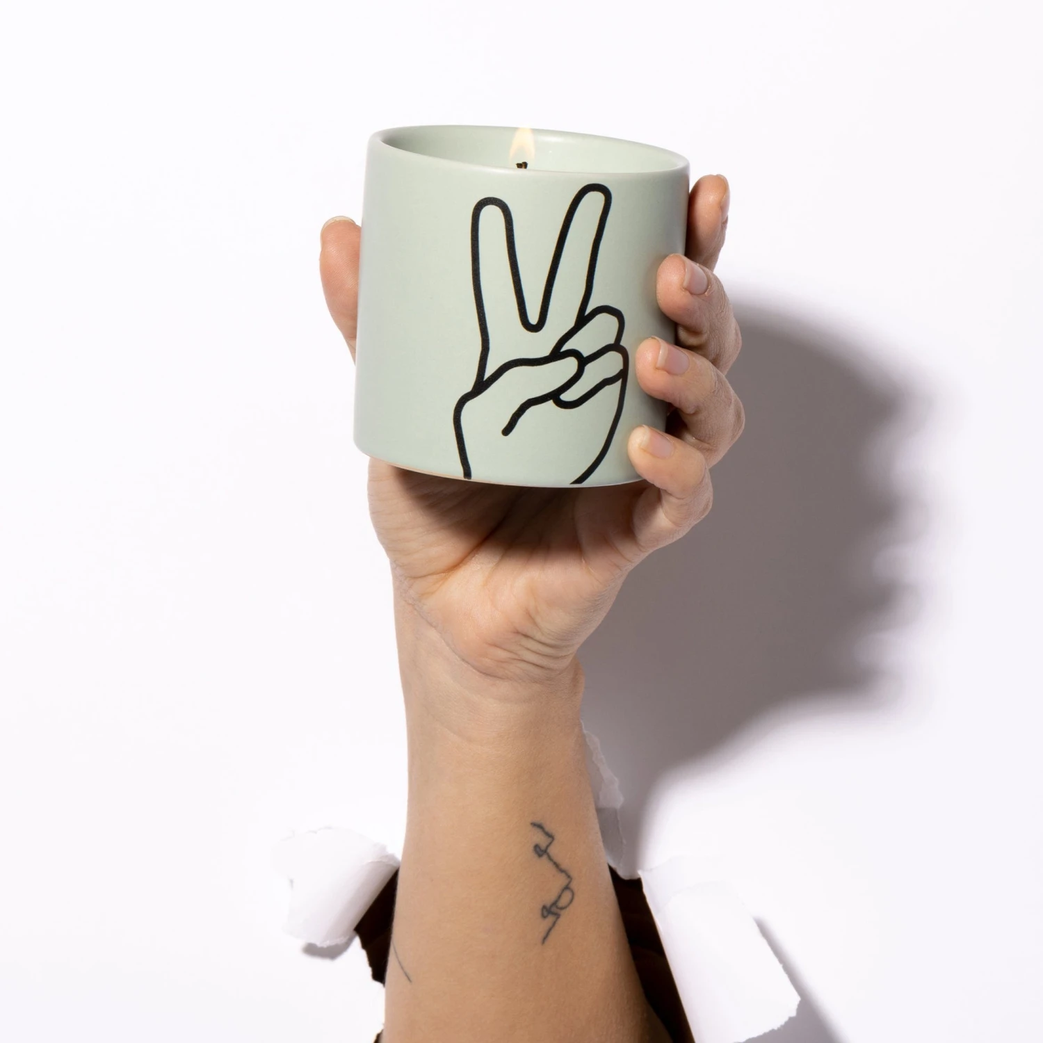 Impressions 5.75 Oz Candle - Lavender + Thyme "Peace" 2 Impressions 5.75 Oz Candle - Lavender + Thyme "Peace" - Image 2