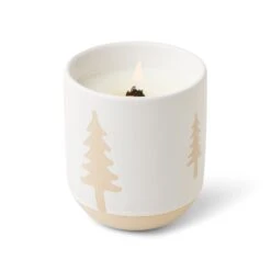 Cypress + Fir - 8.5 Oz. White Ceramic Candle