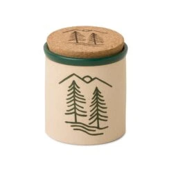 Cypress + Fir - 8 Oz. Dark Green Ceramic Candle