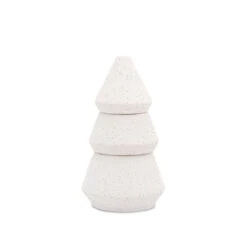 Paddywax - Cypress + Fir - White Tree Stack Candle & Incense Holder