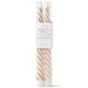 Cypress & Fir Twisted Tapers Candles - Metallic Ivory